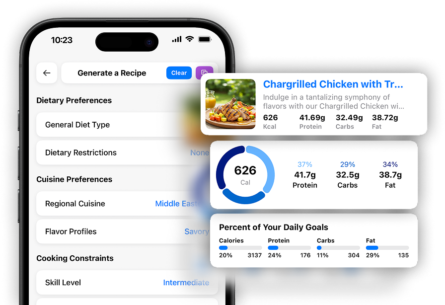 AI Recipe UI